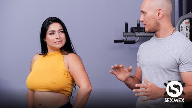 Sexmex featuring Mia Sanz's big tits sex