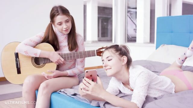 Ultra Films featuring Eva Elfie and Leah Maus's blonde sex