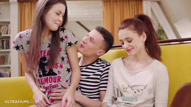 Kate and Cindy's on the sofa scene