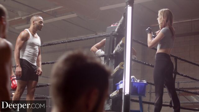 Haley Reed's reverse cowgirl movie by Deeper