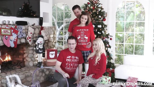 Balls licking dirt with good-looking Riley Mae from Family Strokes