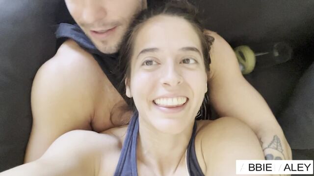 Enchanting Abbie Maley's cock play movie