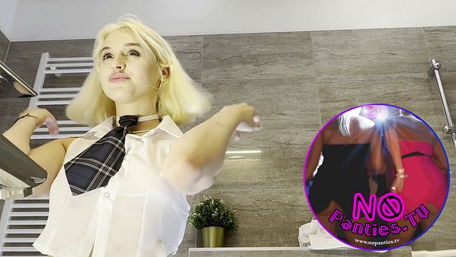 Petite Blonde's college dirt by No Panties TV