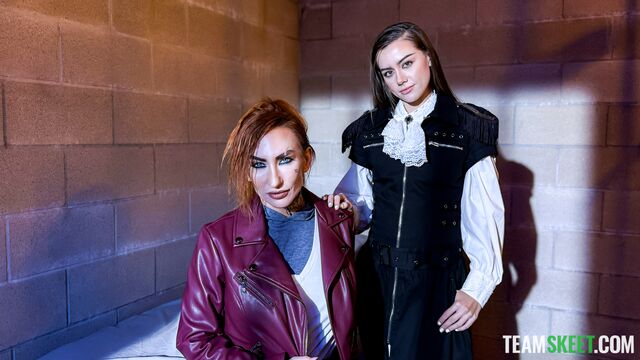 Watch beauteous Sophia Locke and Selena Love's action