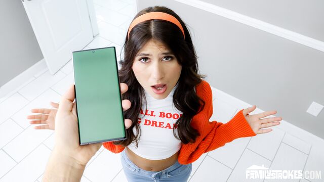 Big ass clip with modest Charlotte Mae from Dad Crush