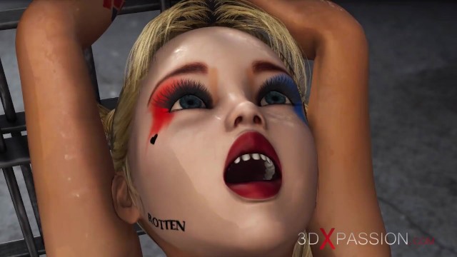 Watch hottie Harley Quinn's dirt