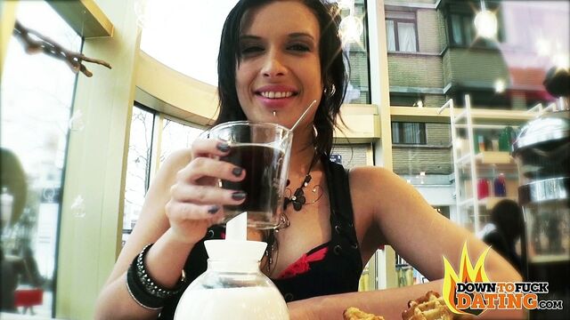 Down To Fuck Dating featuring Amel Anogga's big cock clip