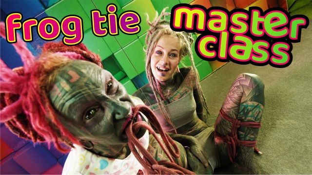 Funny Petite's shibari bondage video