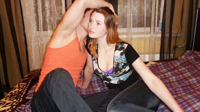 Casual Teen Sex featuring Anisiya's oral clip